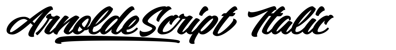 Arnolde Script Italic